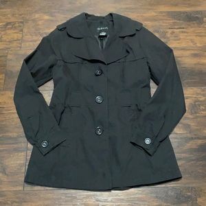 George black trench rain jacket, size small
